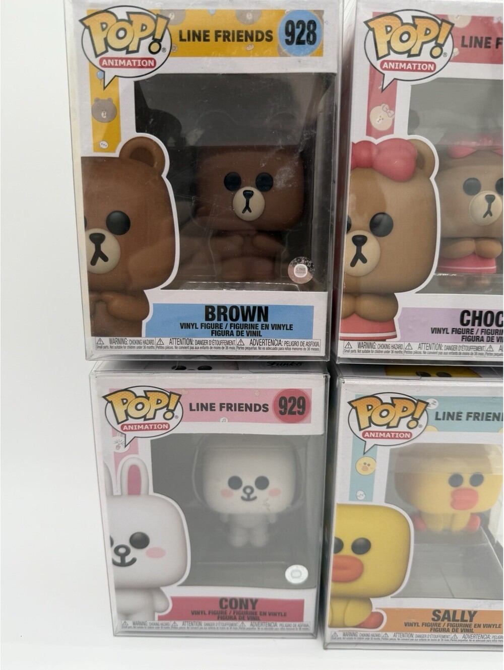 Funko Pop! LINE FRIENDS Brown Cony Choco Sally #928-931 Lot of 4 Protectors - Picture 2 of 4
